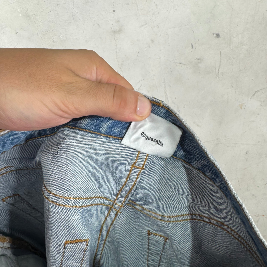 Vetements Slim Graffiti Jeans