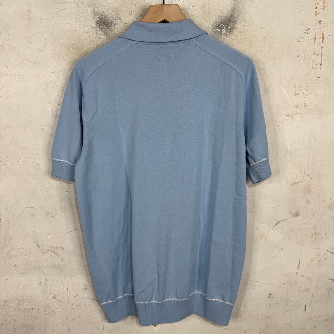 Louis Vuitton Blue Uniformes Knitted Polo
