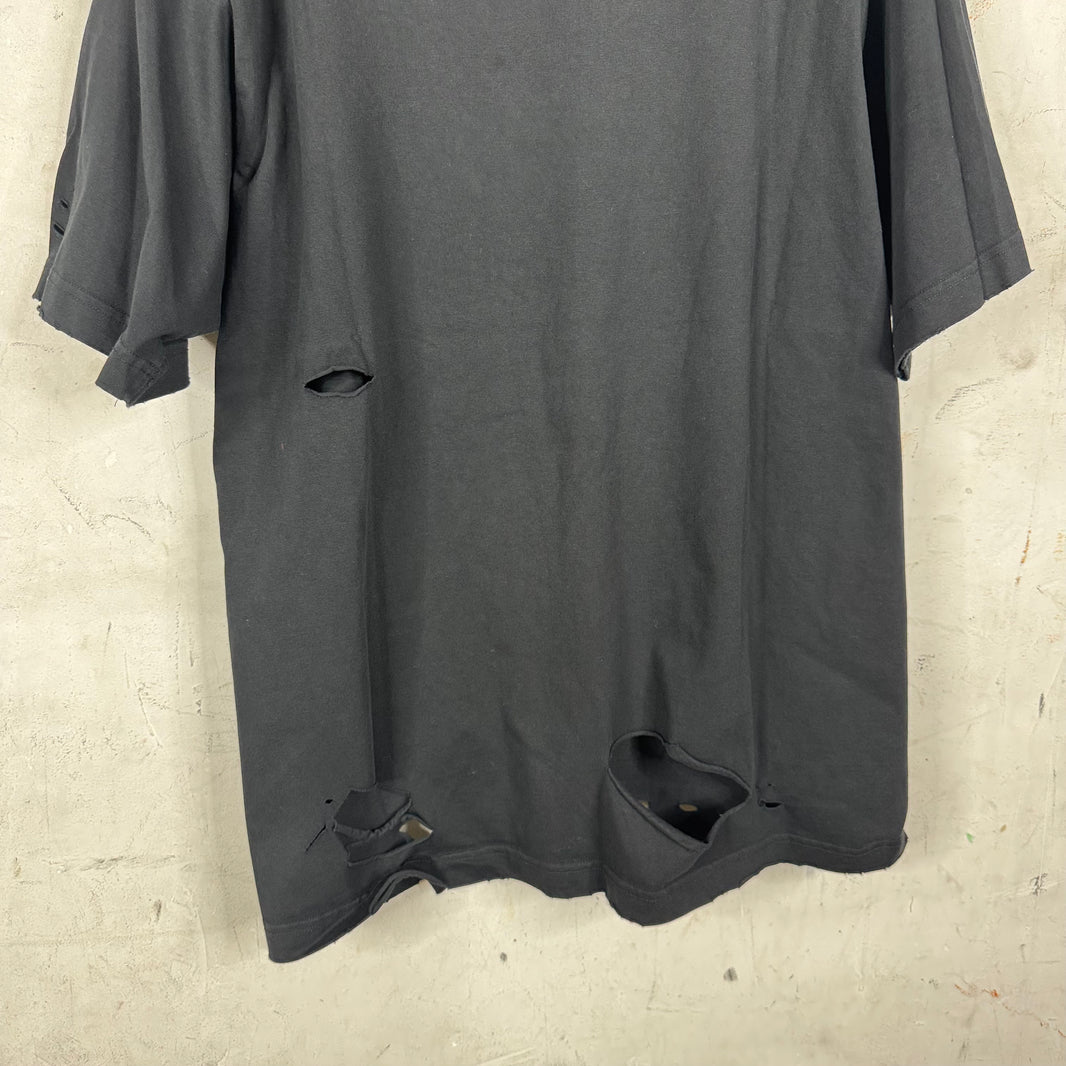 Balenciaga Distressed Logo Tonal T-Shirt