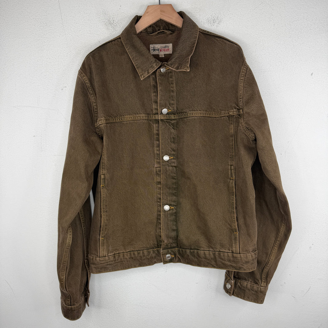Stussy Brown Workwear Denim Jacket
