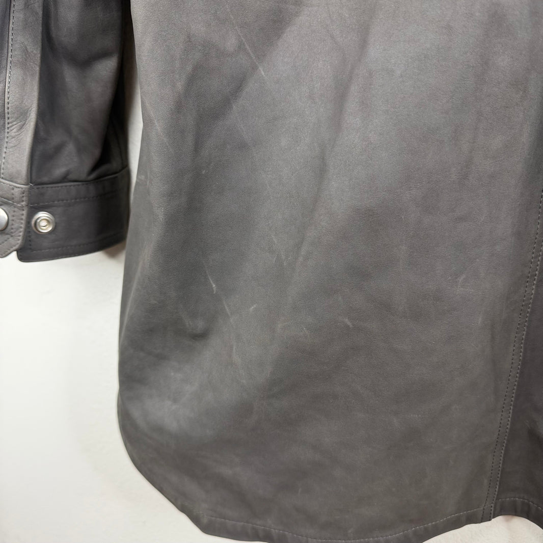 Rick Owens Western Leather Overshirt
