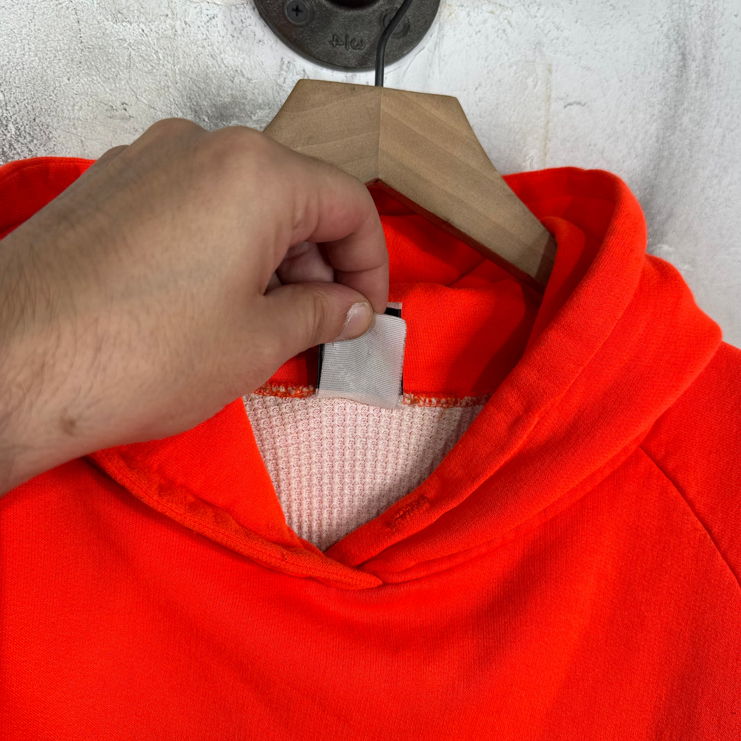 Chrome Hearts Orange Thermal Horseshoe Pullover Hoodie