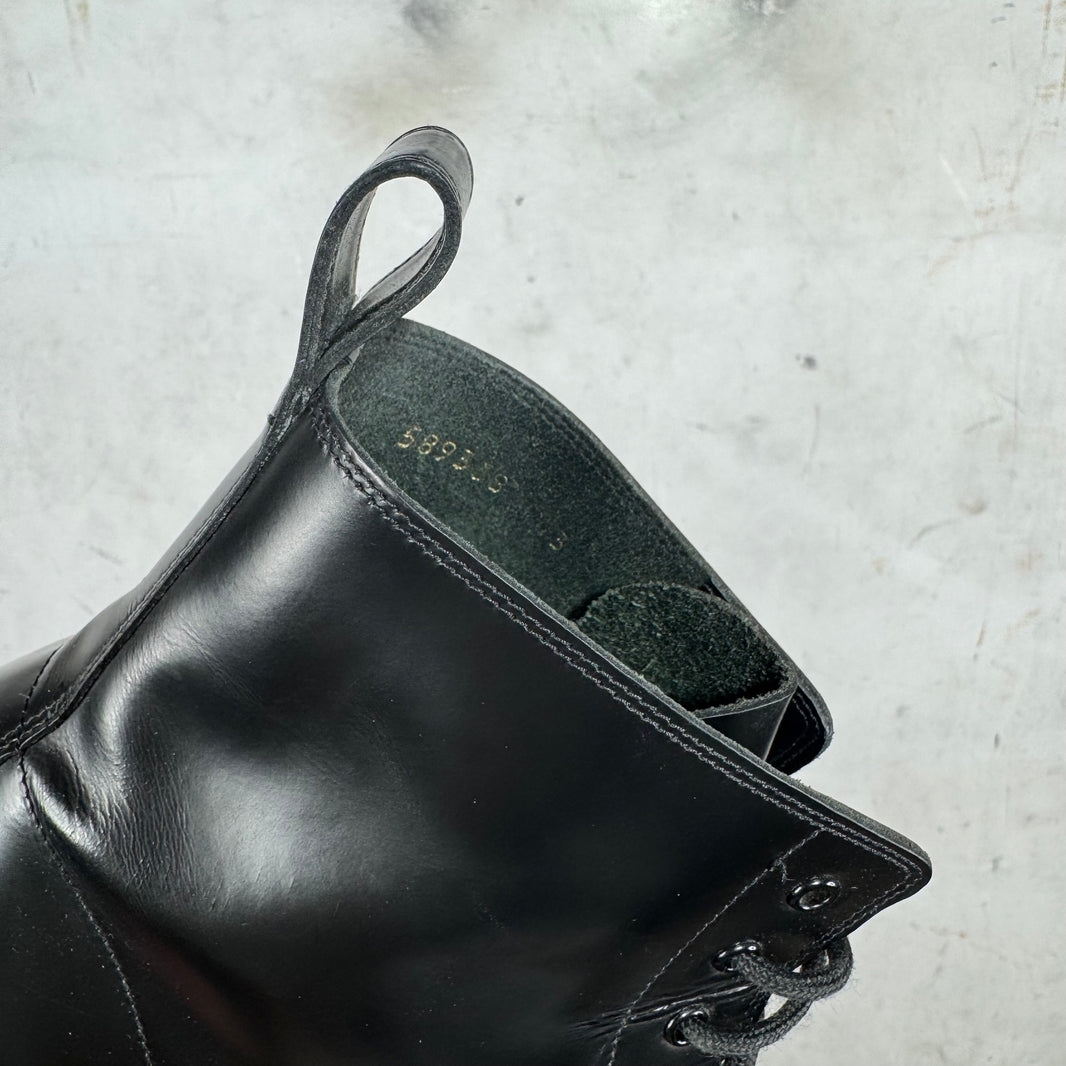 Balenciaga Black Leather Strike Boots