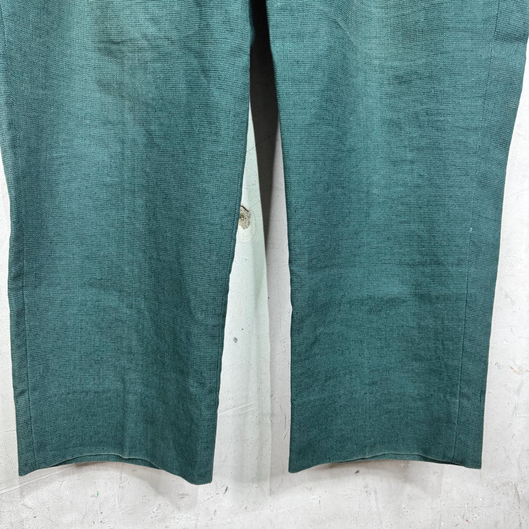 Bode Green Textured Trousers