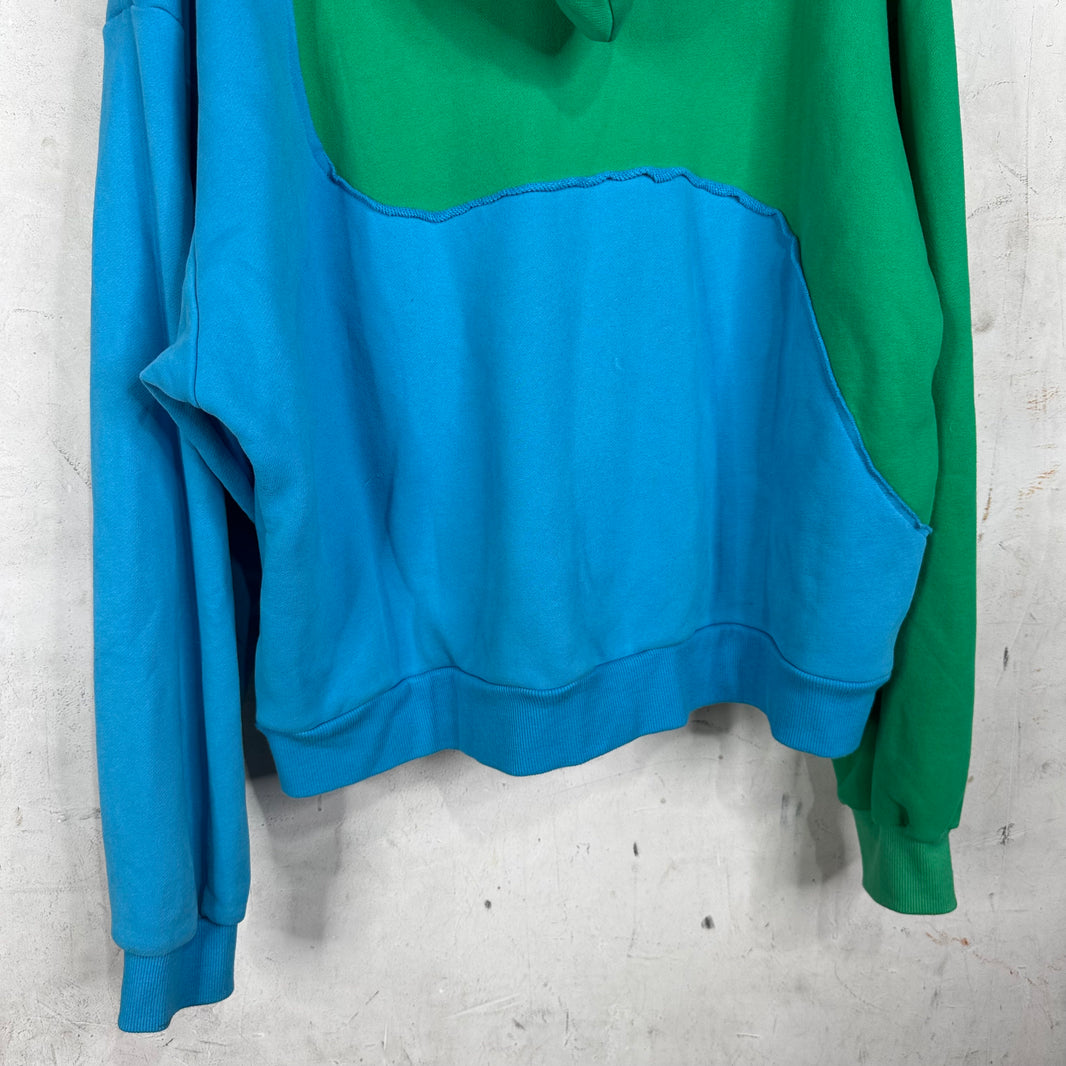 ERL Blue Green Swirl Hoodie