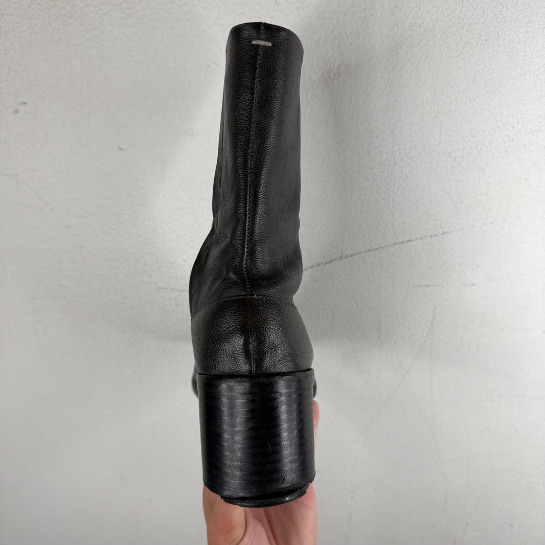Margiela Leather Tabi Ankle Boots