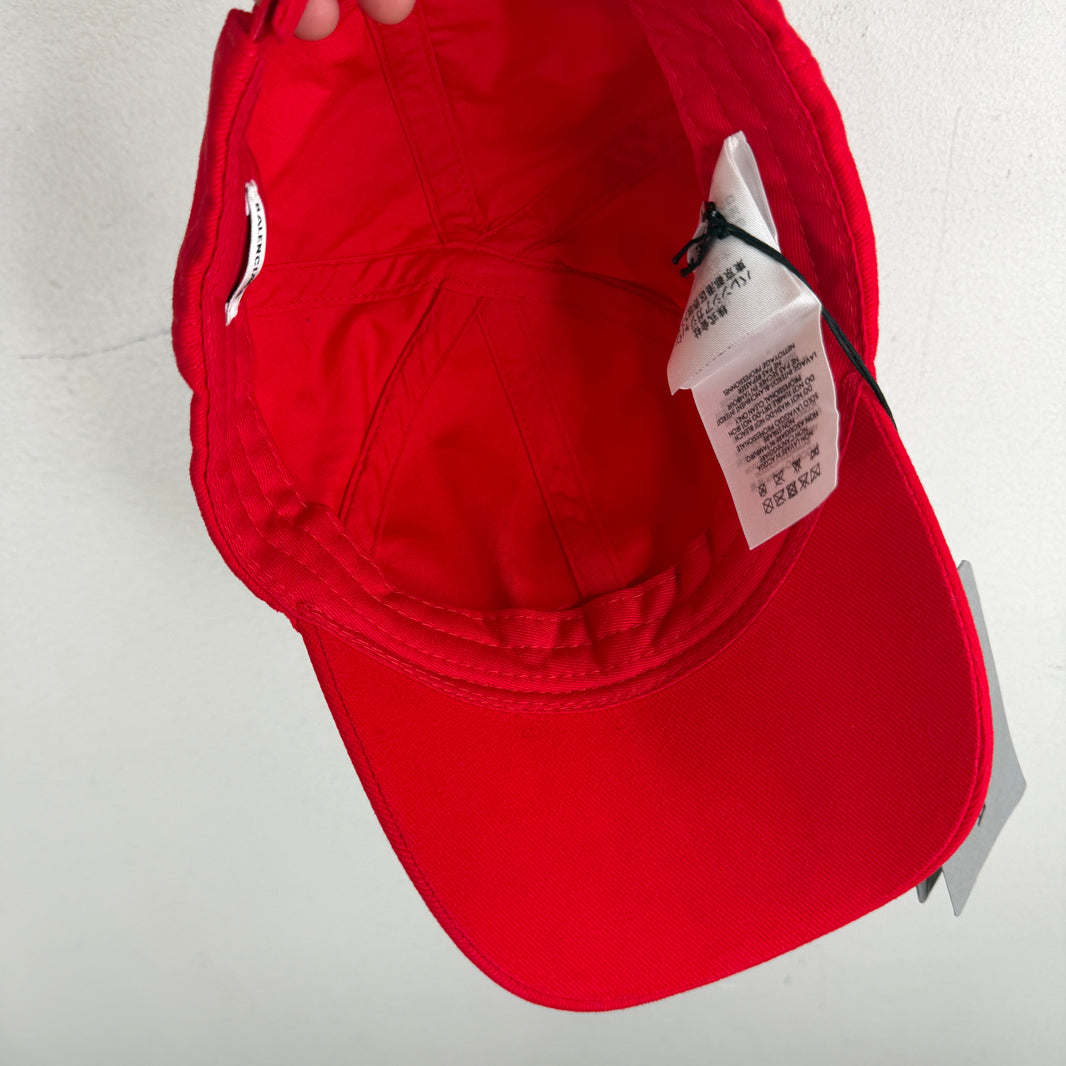 Balenciaga Red Metal Logo Hat