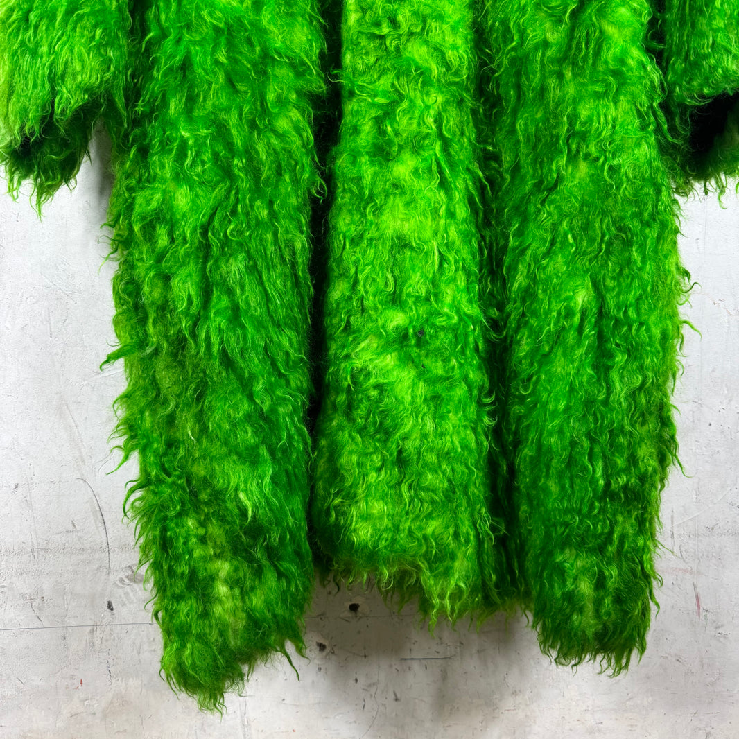 Balenciaga Mohair Hooded Floor Length Jacket