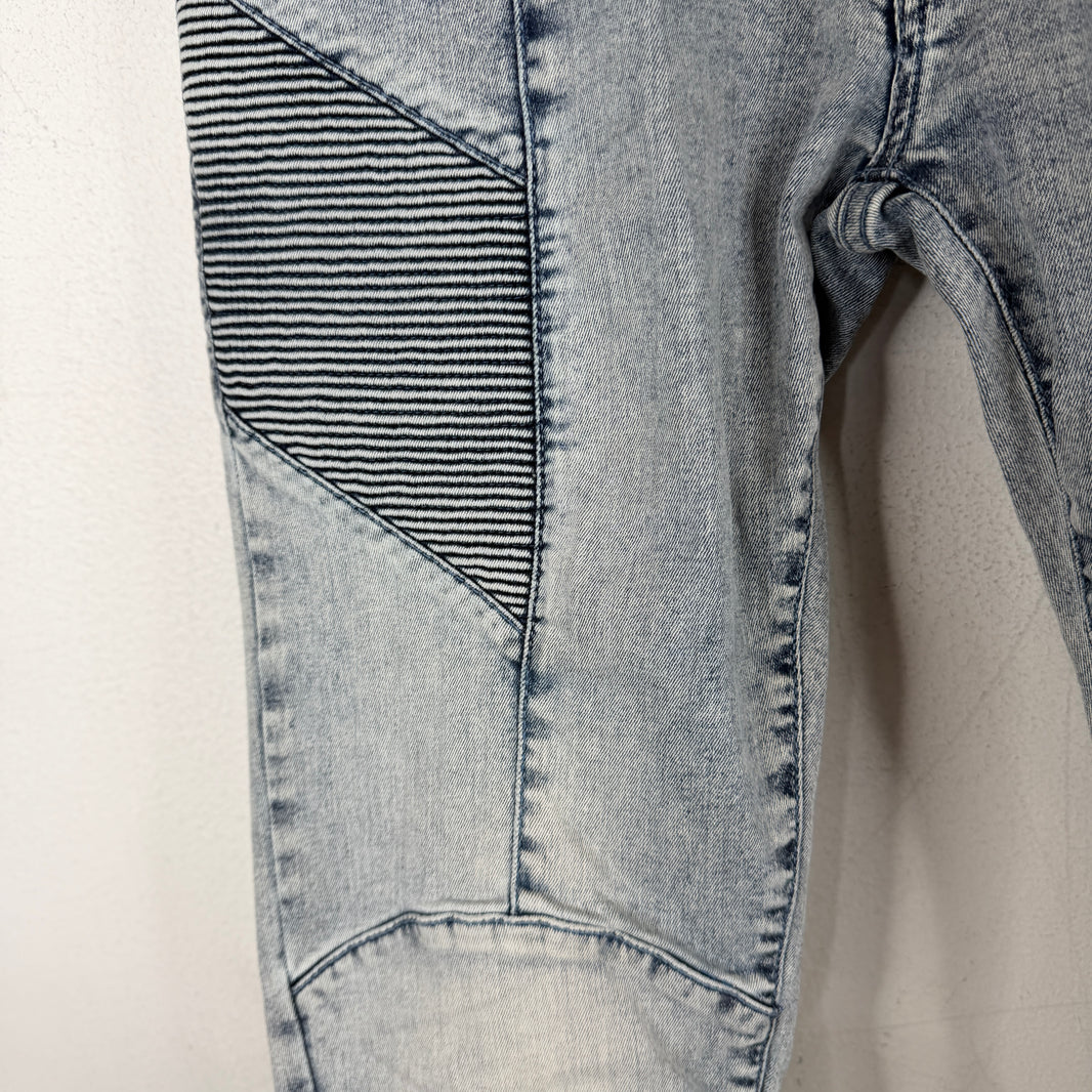 Pierre Balmain Kick Knee Skinny Moto Jeans