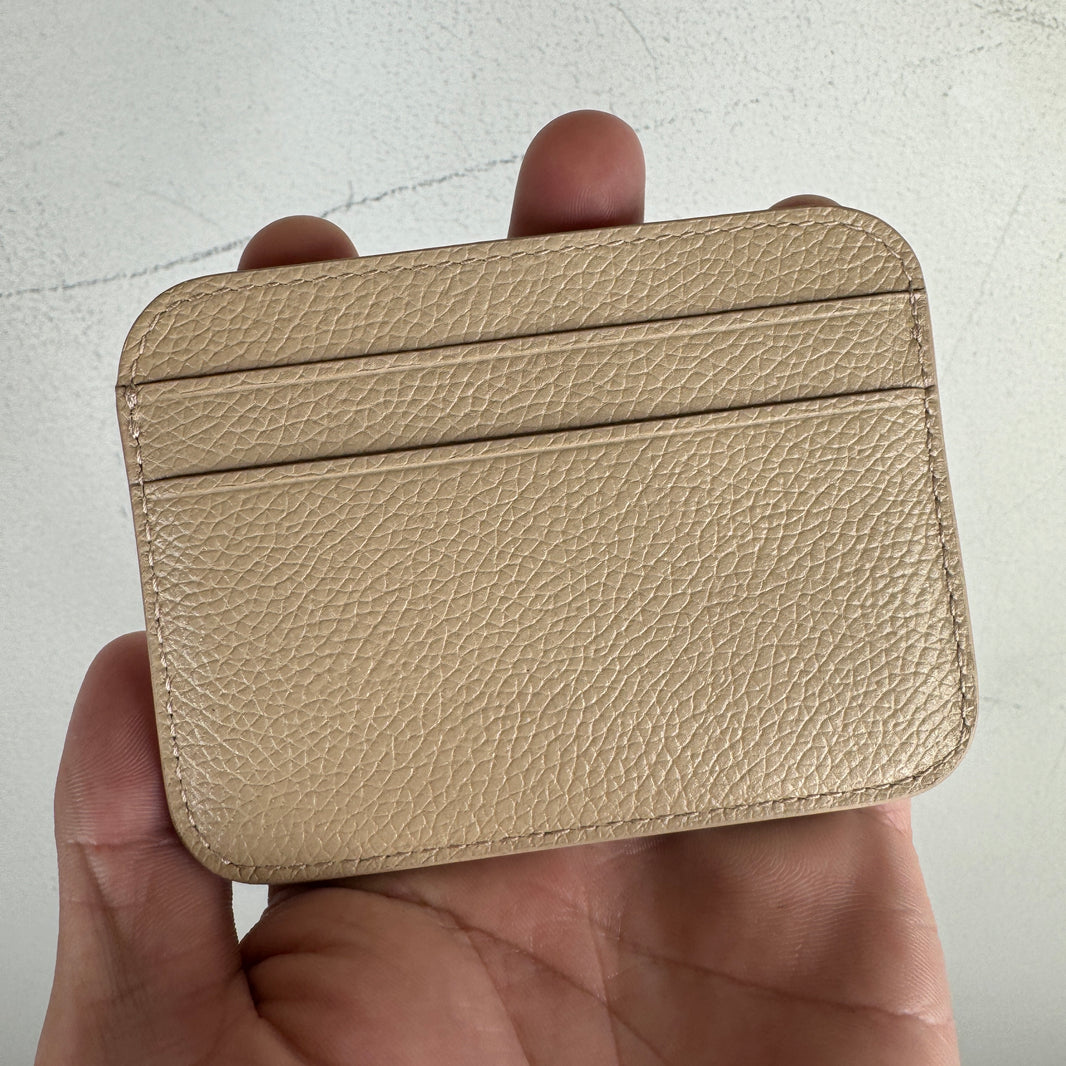 Balenciaga Beige Rounded Card holder