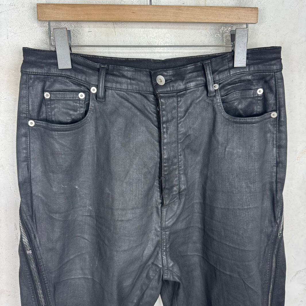 DRKSHDW Waxed Bolan Banana Jeans
