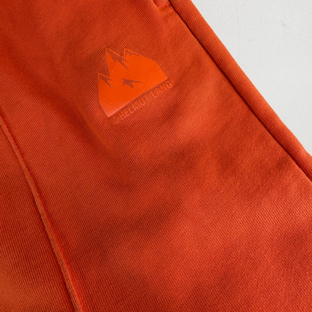 Helmut Lang Orange Pleated Slim Sweatpants