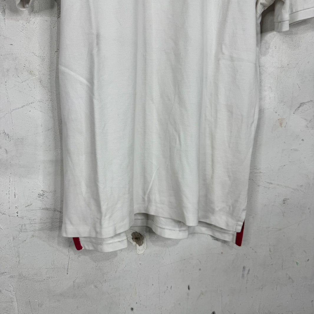 Ralph Lauren White Navy GBR Big Pony Polo