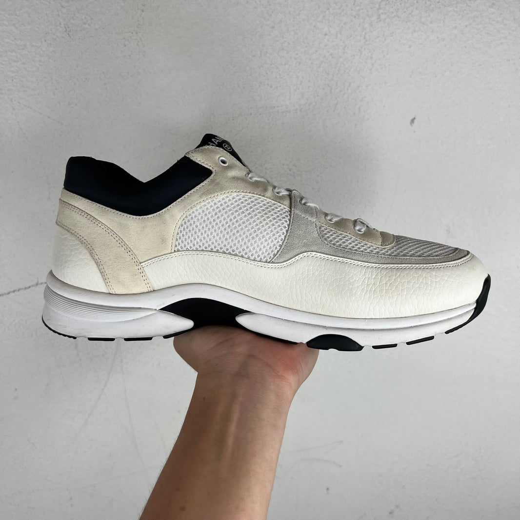 Chanel Black/White Interlock CC Runners
