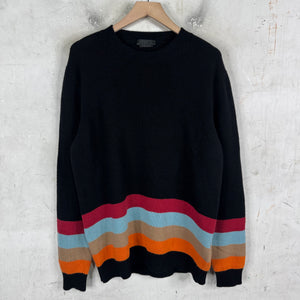 Prada 22' Raf Striped Wool Sweater