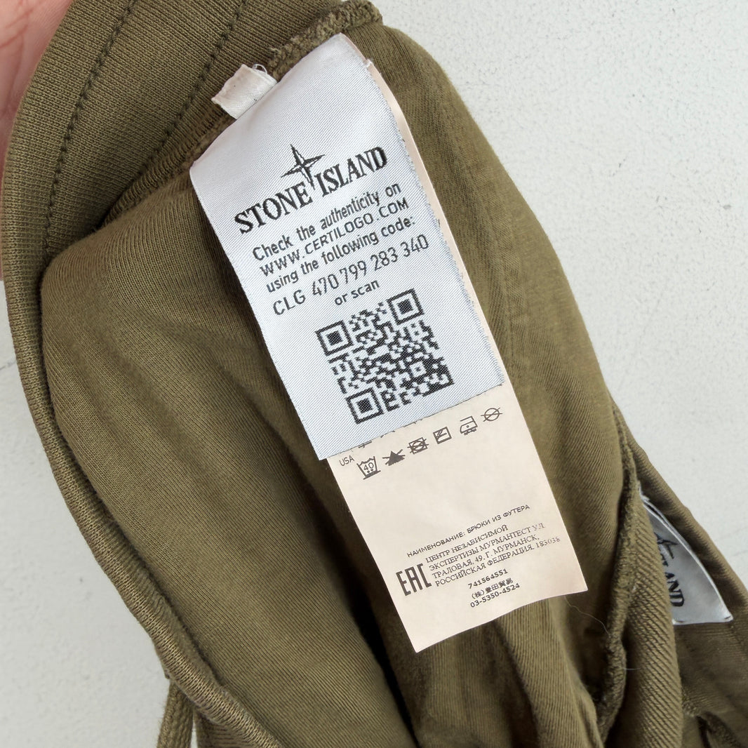 Stone Island Green Jogger Cargo Sweatpants