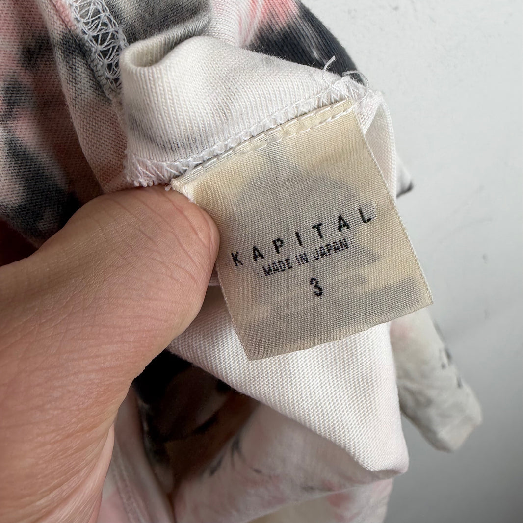 Kapital Tie Dye Smiley L/S T-Shirt