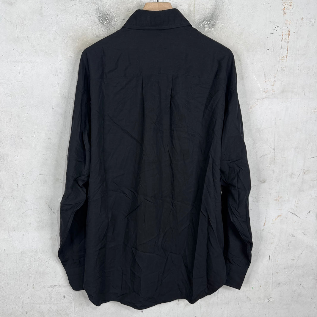 Tom Ford Black Lyocell/Silk Blend Shirt