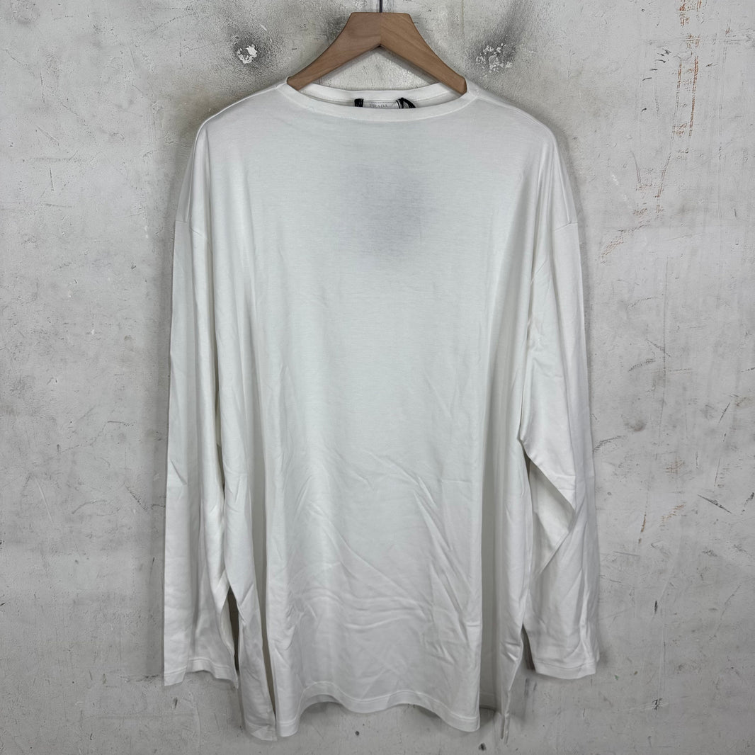 Prada Applique Patch L/S T-Shirt DS