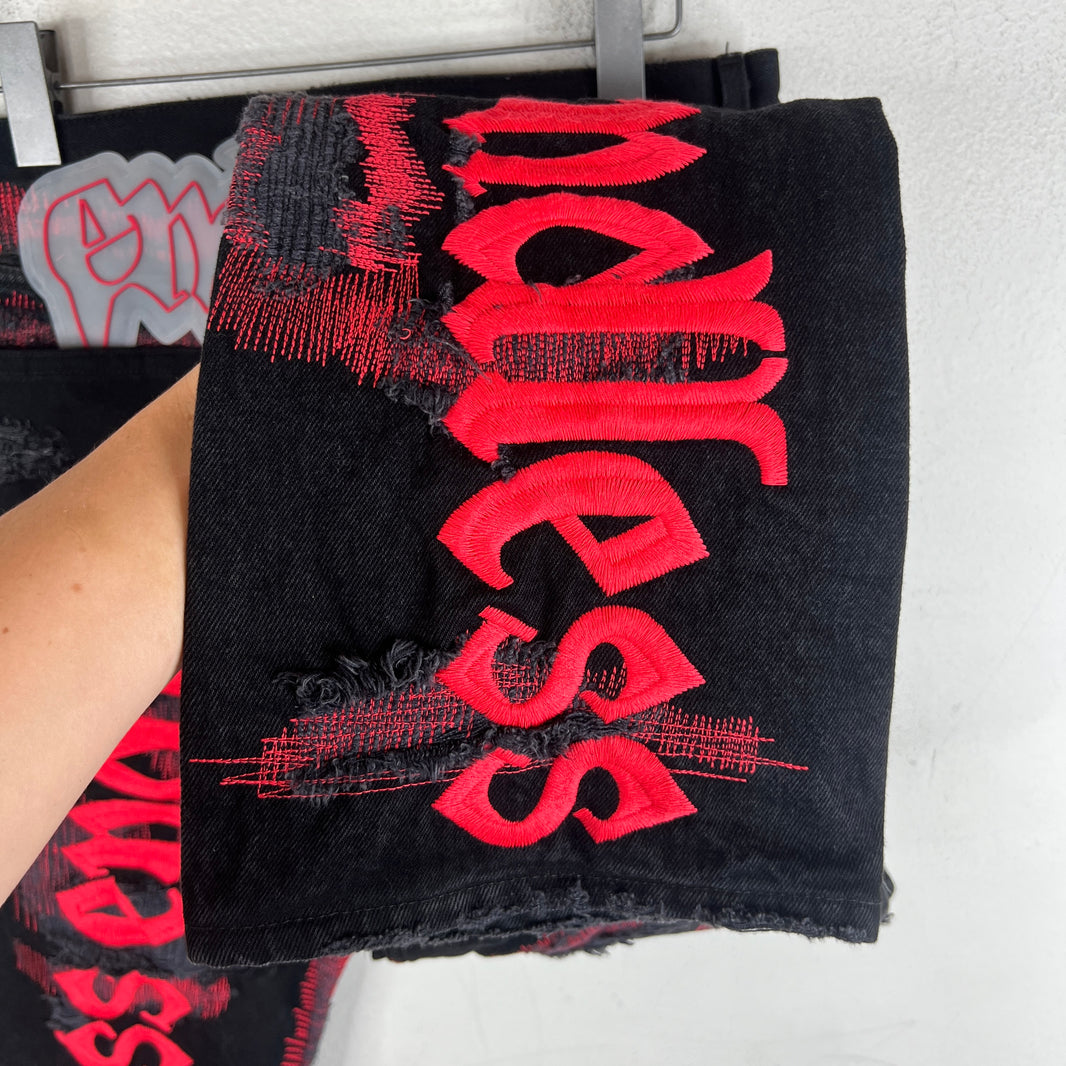 Endless Denim Red Logo Denim Jeans