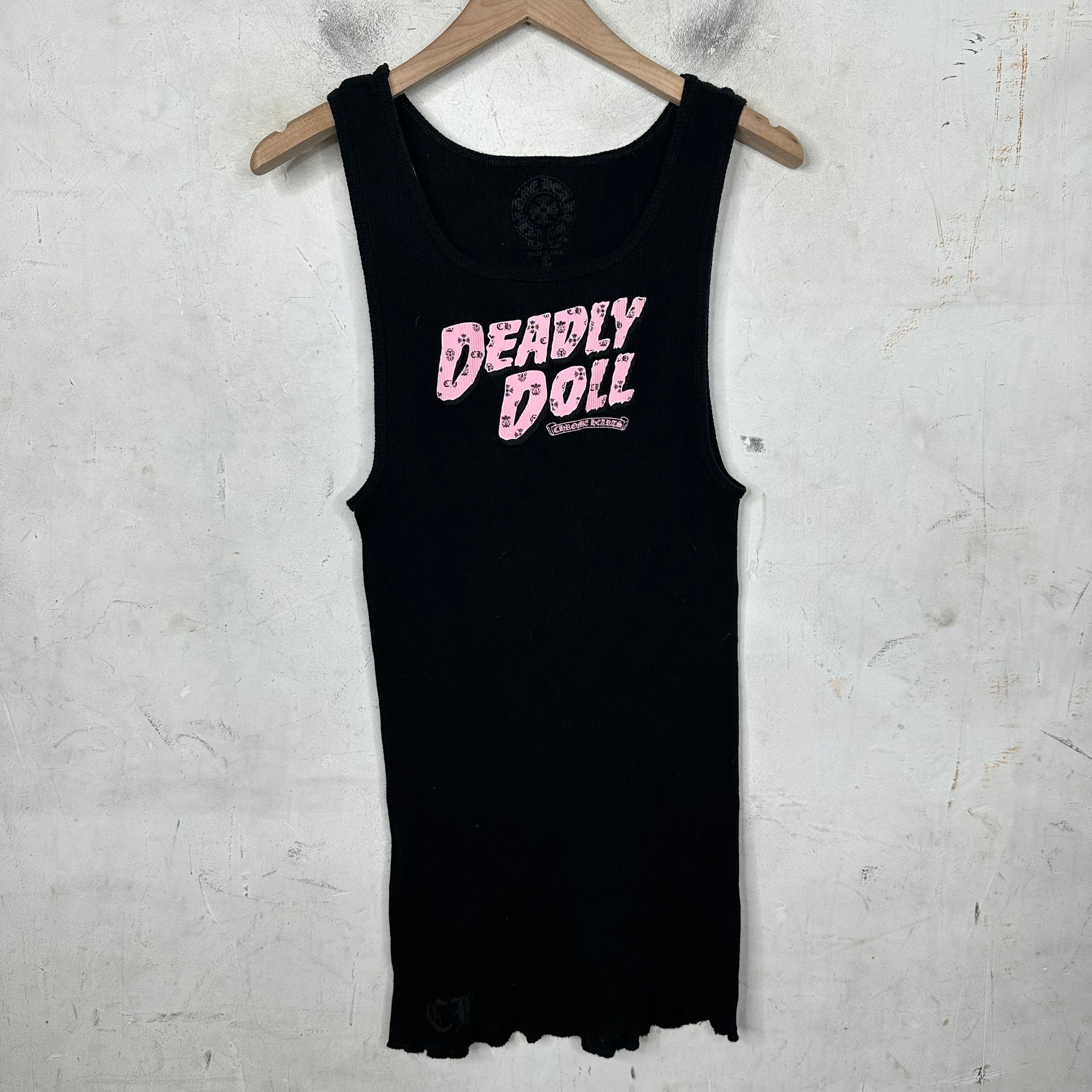 Chrome hearts Deadly doll Tank top Lサイズ Chrome Hearts x Deadly Doll Tank Top Black/Pink Men's - US