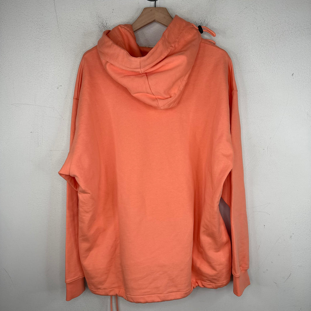 Martine Rose Peach Logo Cinch Hoodie