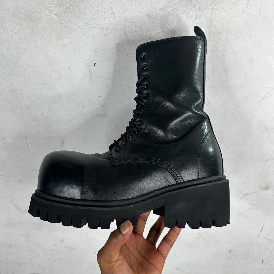 Balenciaga Leather Stomper Boots