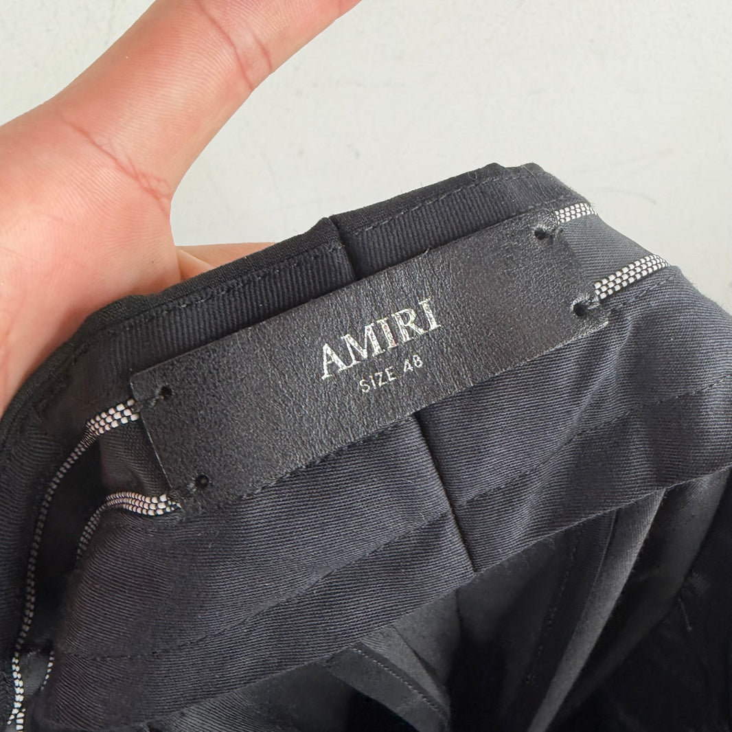 Amiri Gold Logo Dress Pants