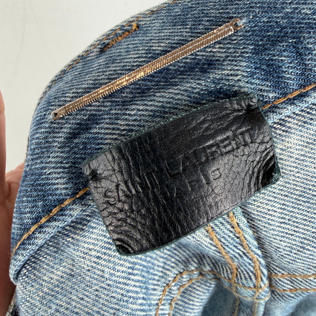 Saint Laurent Light Wash Repaired D18