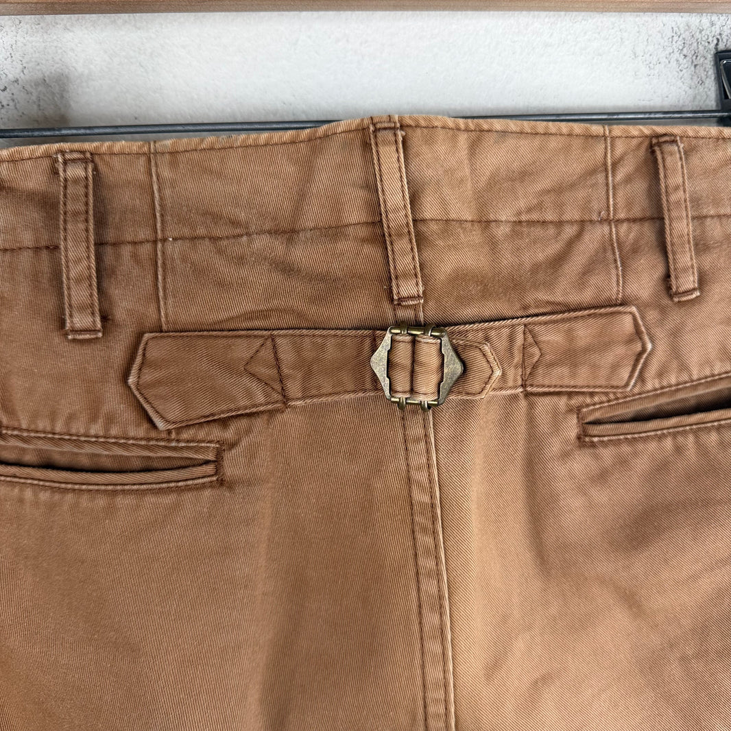 Visvim Brown Buckleback Trousers