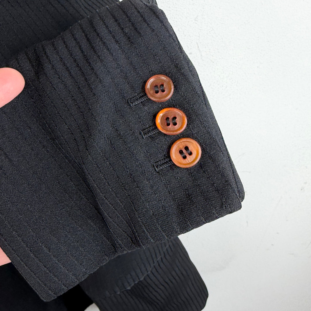 CDG Striped Flower Blazer