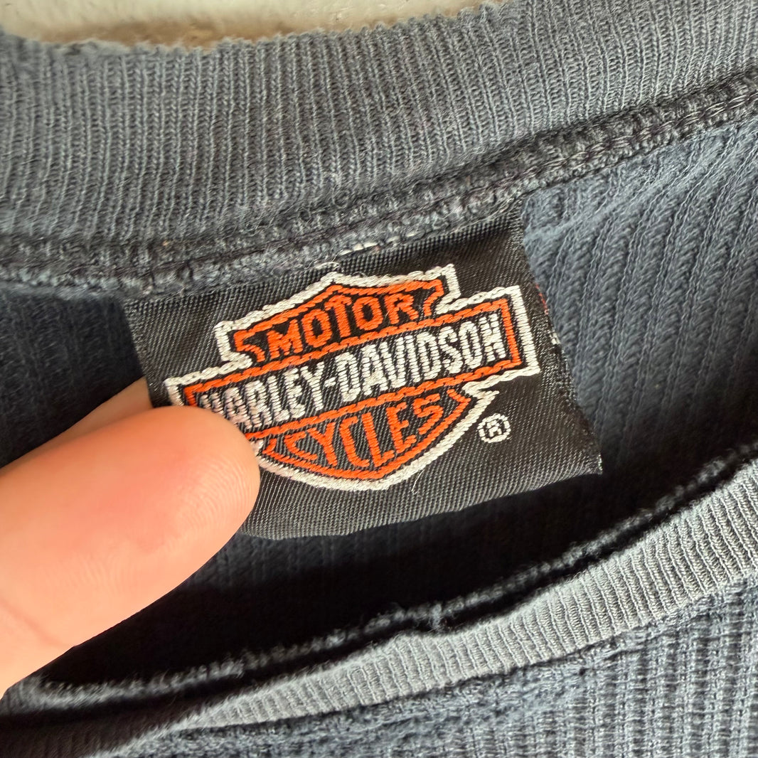 Vintage Smoked Harley Thermal L/S T-Shirt