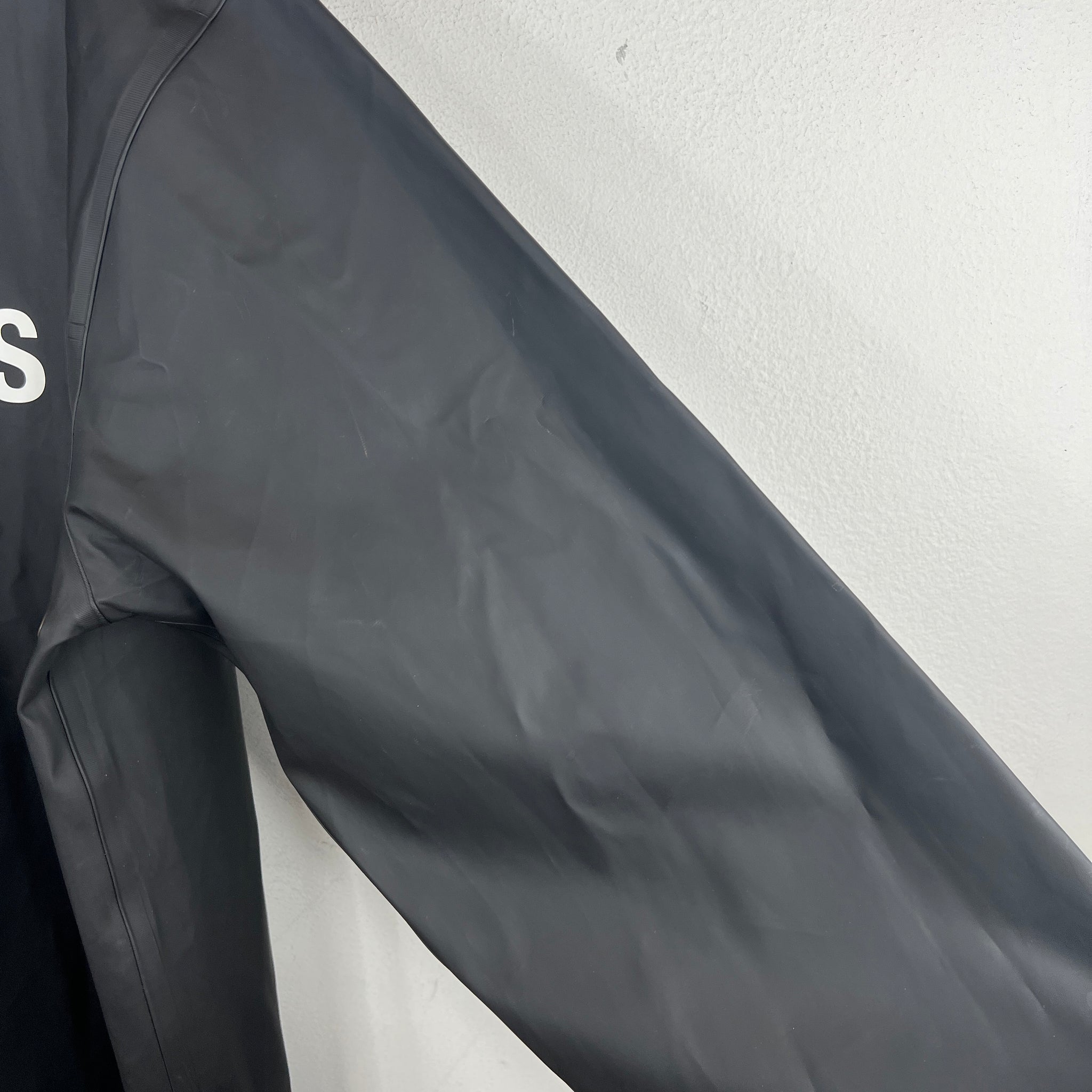 VETEMENTS Black PVC Trench Coat