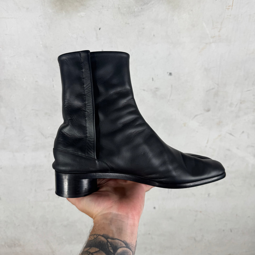Margiela Leather Tabi Heeled Boots