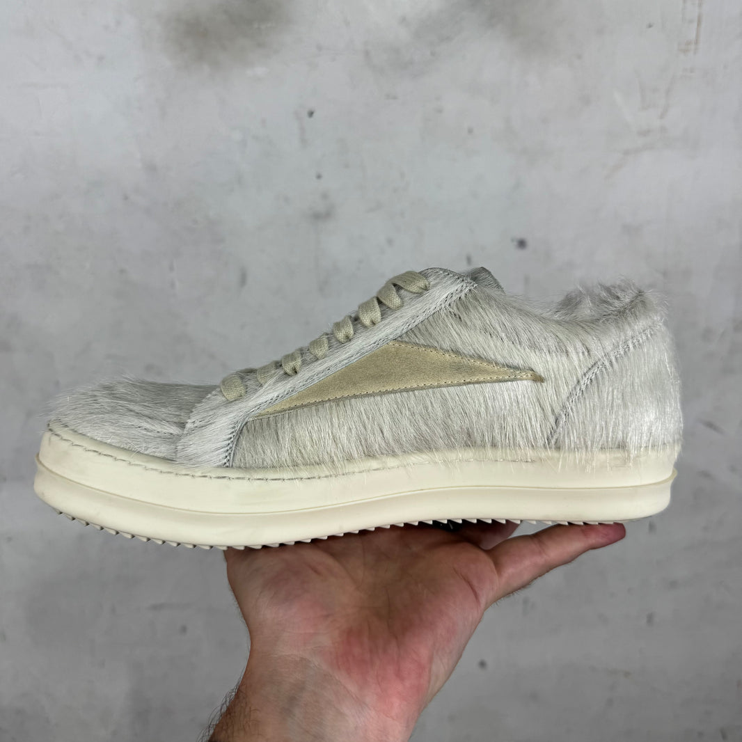 Rick Owens Ponyhair Cream Vans