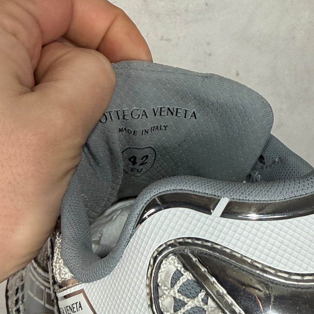 Bottega Veneta White/Silver Orbit Sneaker