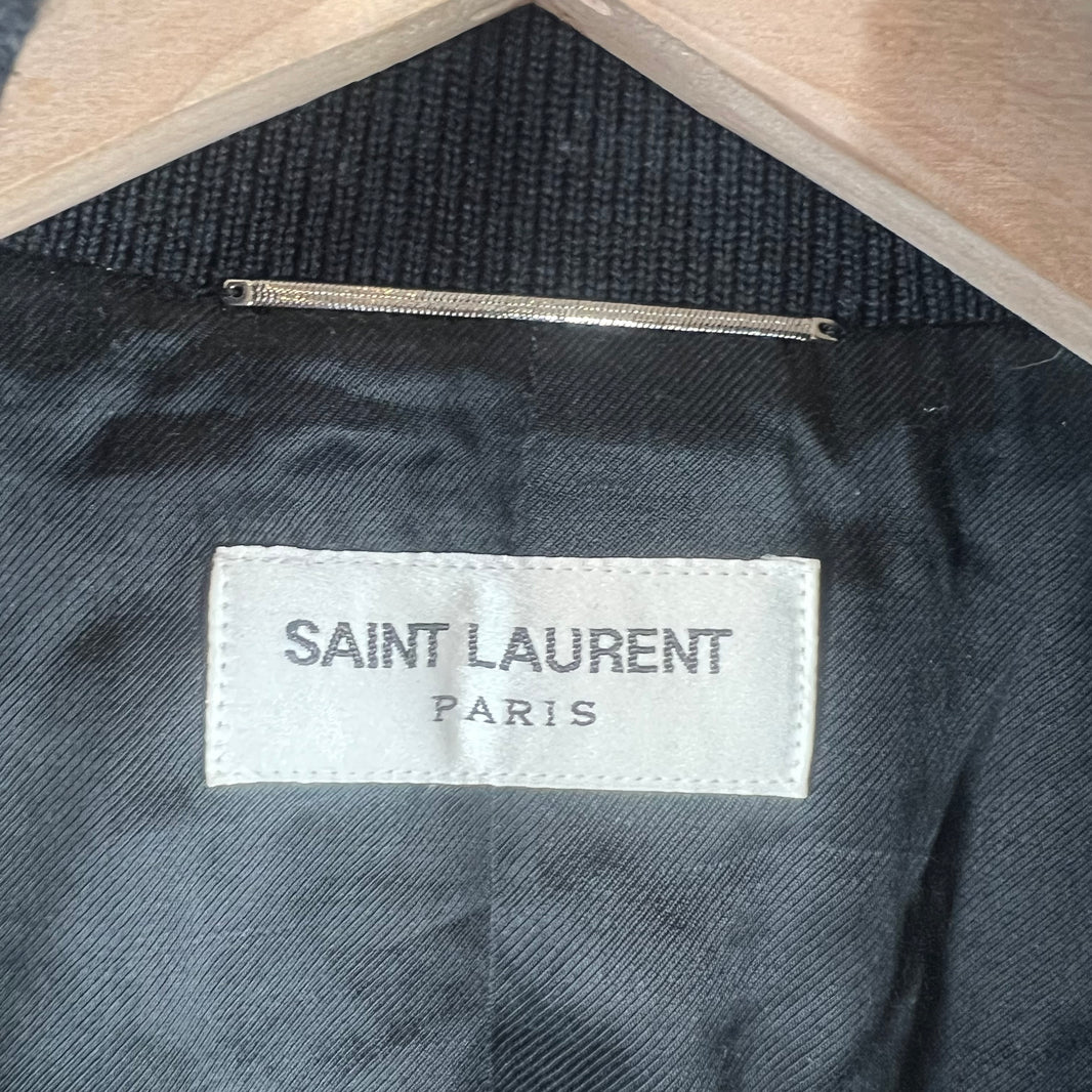 Saint Laurent Black Wool Teddy Jacket