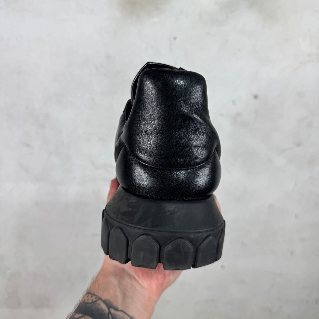 Rick Owens Tonal Black Maximal Tractor Shoes