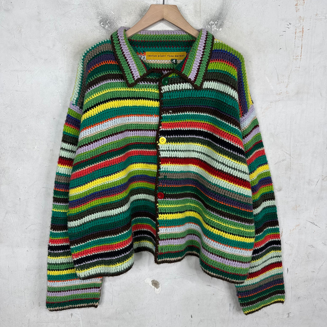 CPFM Crochet Knit Cardigan Sweater