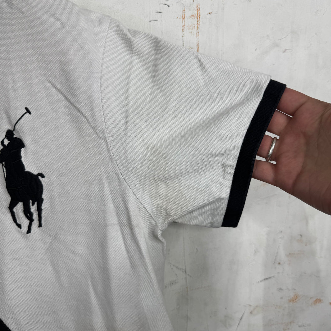 Ralph Lauren Diagonal Panelled Horse and Crest Polo