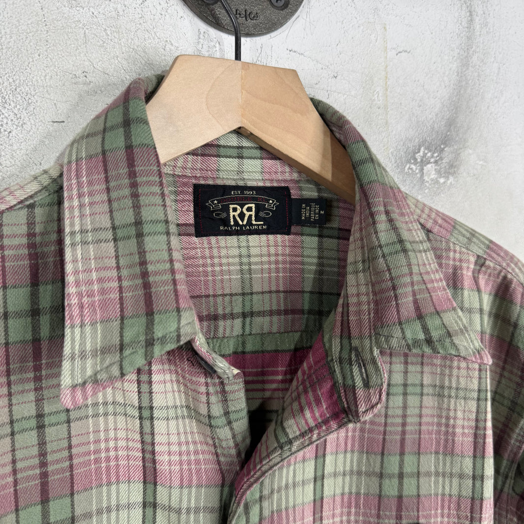 RRL Pink/Green Plaid Flannel