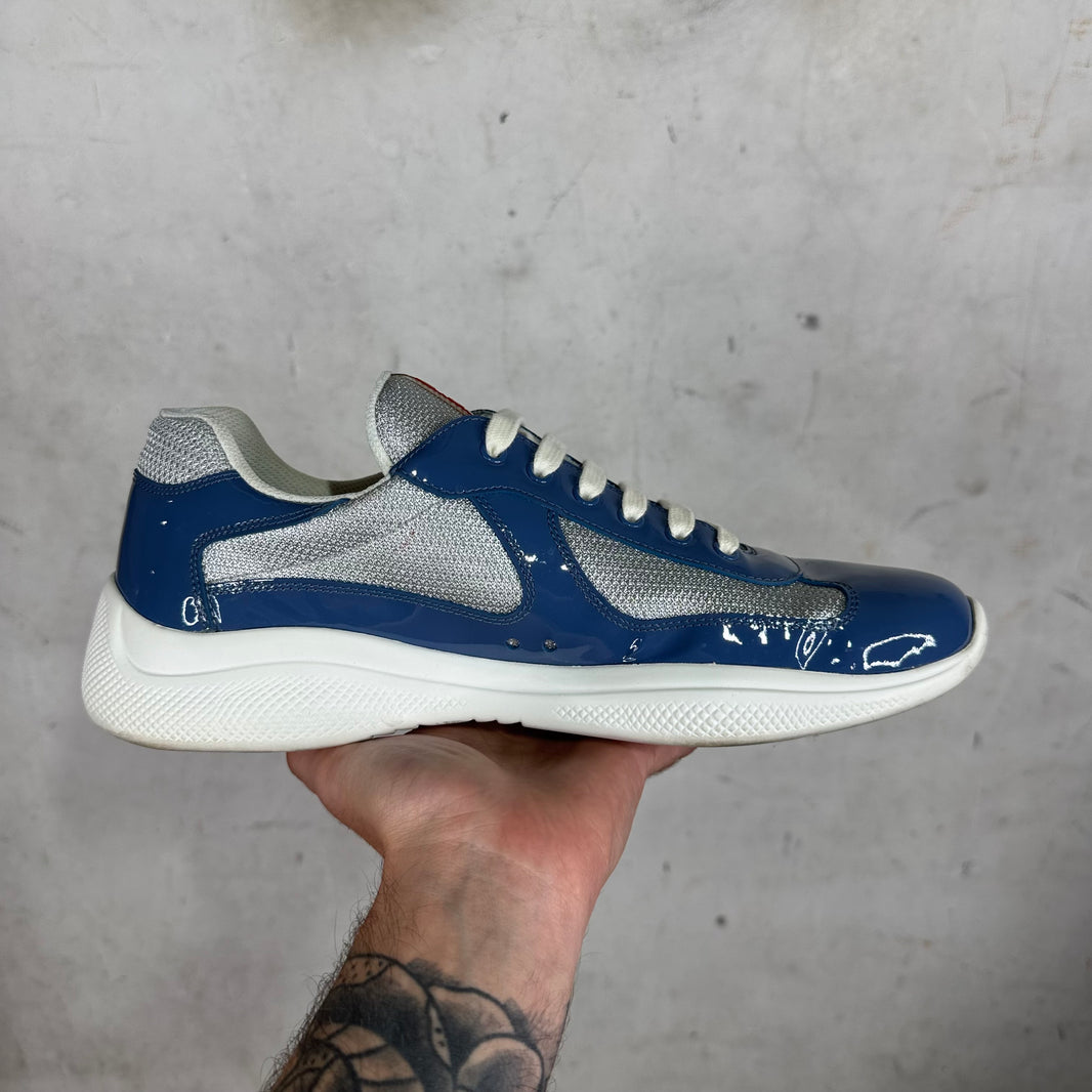 Prada Slate Blue Patent America Cups