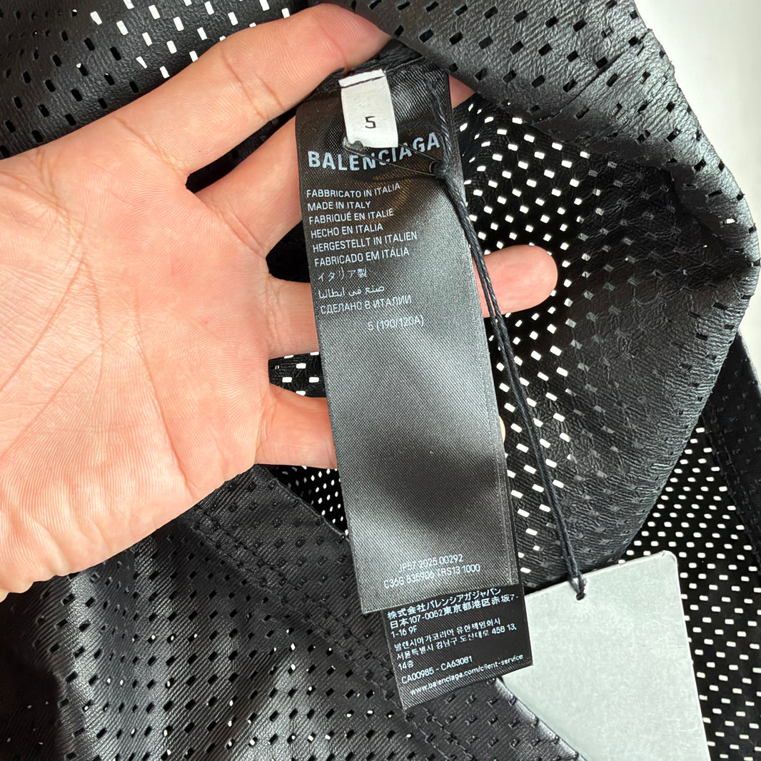 Balenciaga Leather Unity Jersey