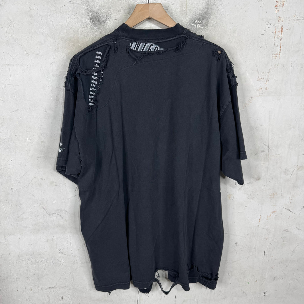 Balenciaga Distressed 3B Layered T-Shirt