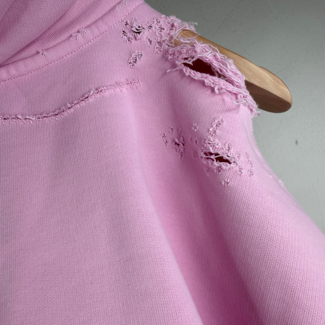 Balenciaga Pink Gothic Type Hoodie