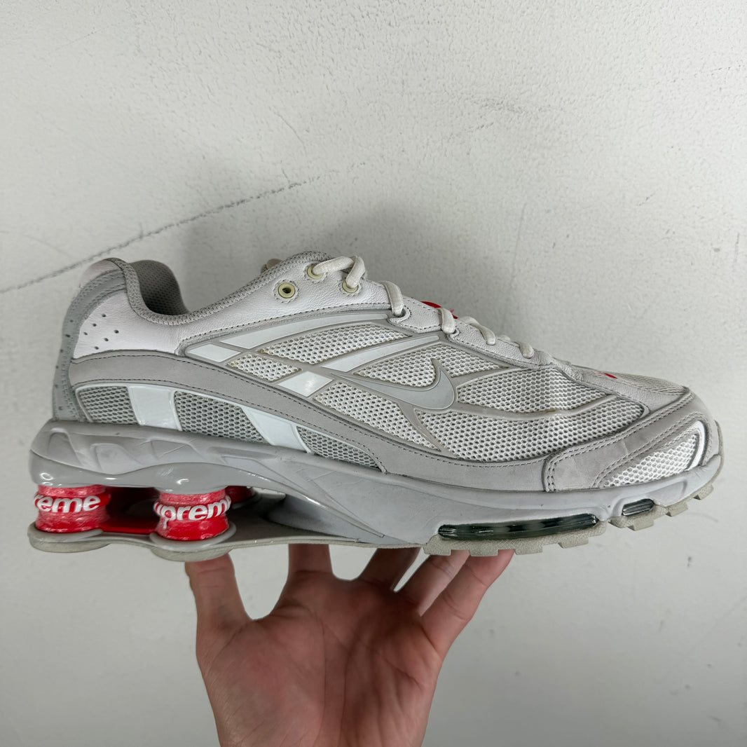 Supreme Nike White Shox Sneakers