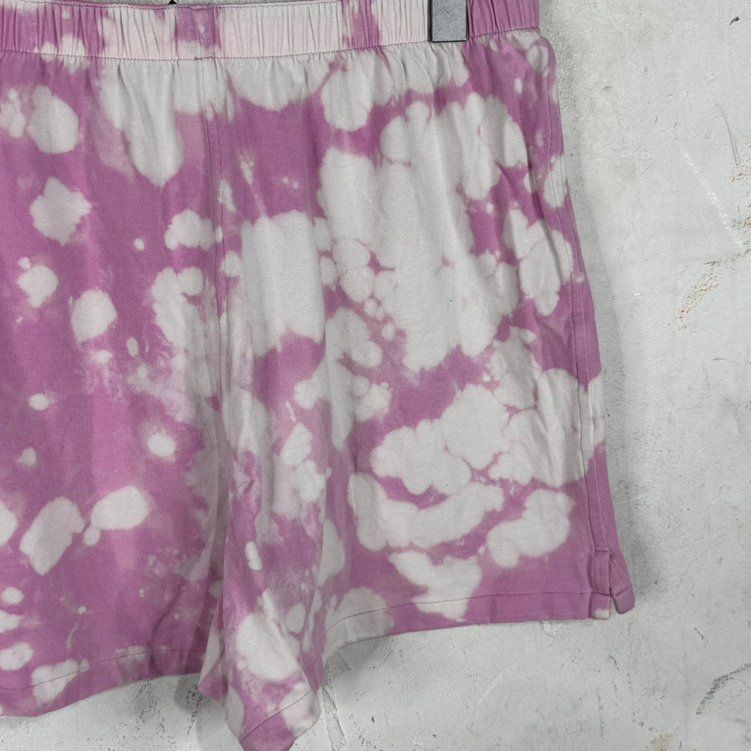 Balenciaga Pink Bleached Lounge Shorts