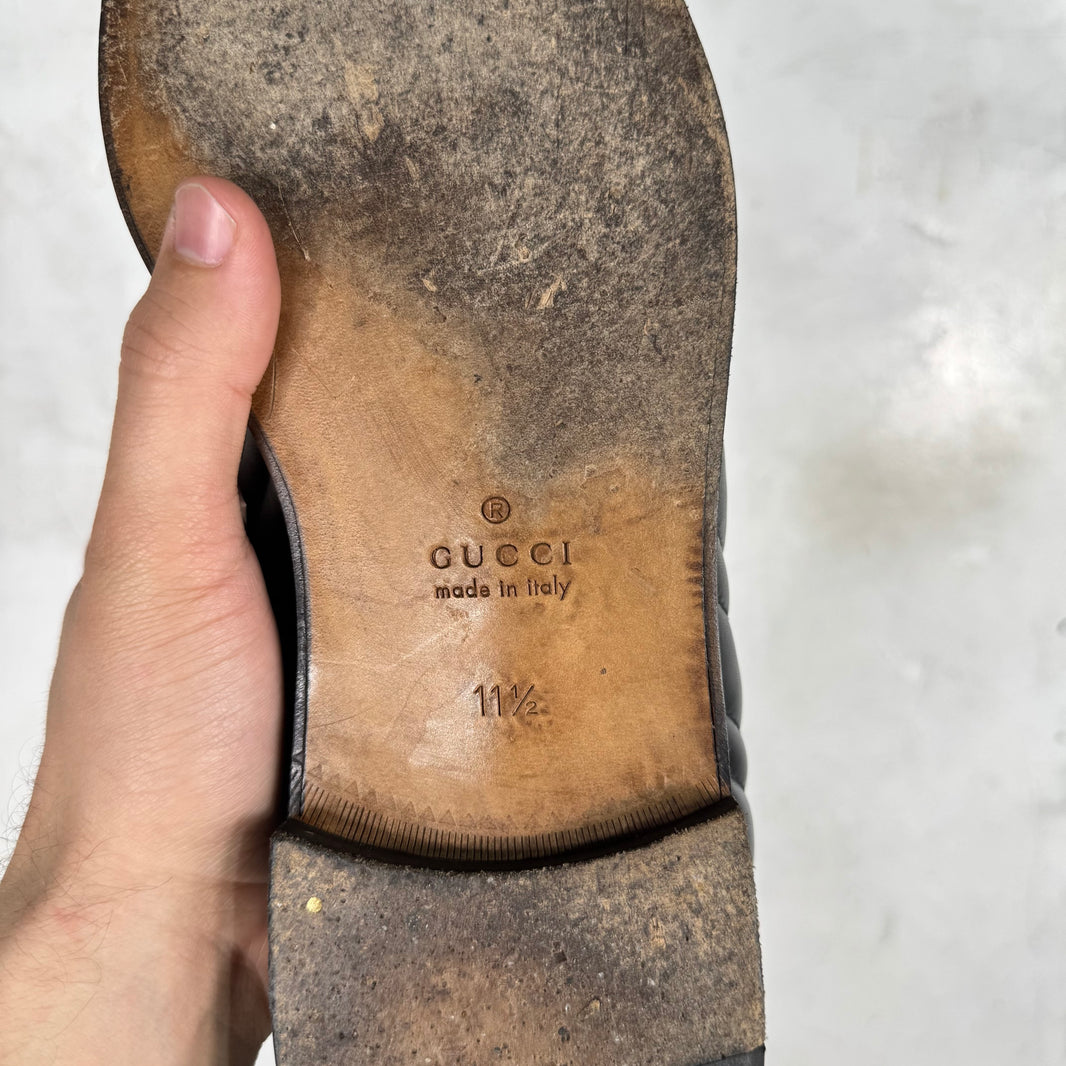 Gucci Quilted Interlock Logo Loafers