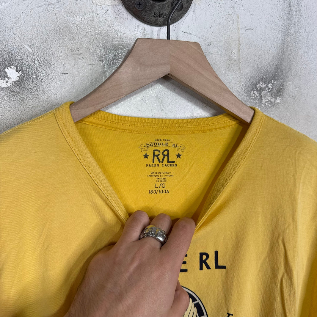 RRL Yellow Globe Logo T-Shirt