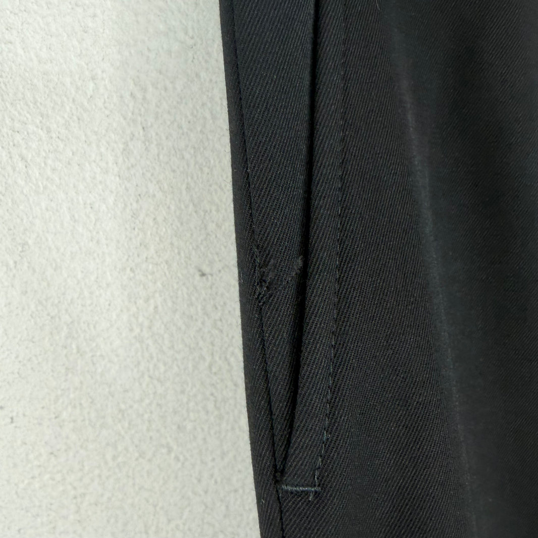 Dries Van Noten Black Pleated Trousers